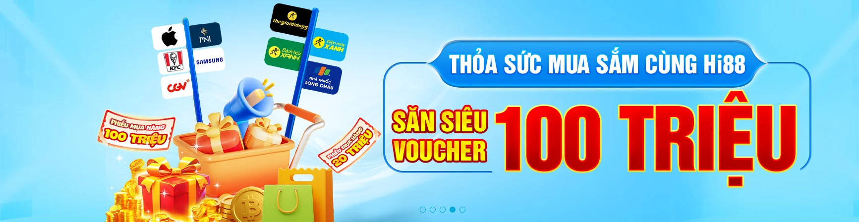 Hi88 shopping voucher up to 100M reward